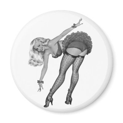 40's Pinup Girl #3 Refrigerator Magnets by SweetRascal