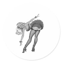 40's Pinup Girl #3 stickers