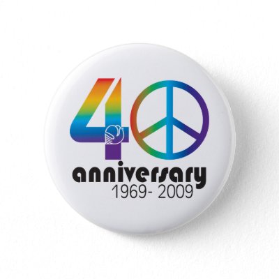 40th Anniversary 1969-2009 buttons