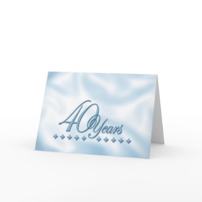 40th Anniversary Greeting Card by Jack_of_Arts