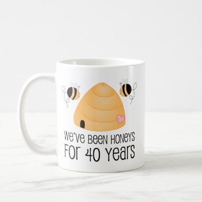 40th Anniversary Couple Gift Mug