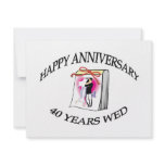40th. ANNIVERSARY Invitations