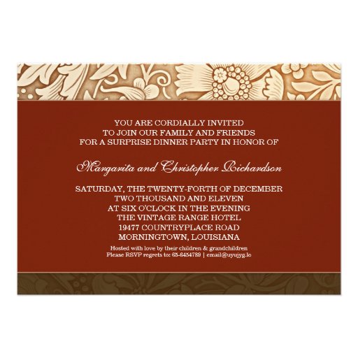 40th anniversary invitation