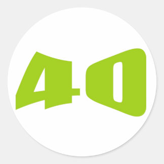 40th Anniversary Stickers | Zazzle