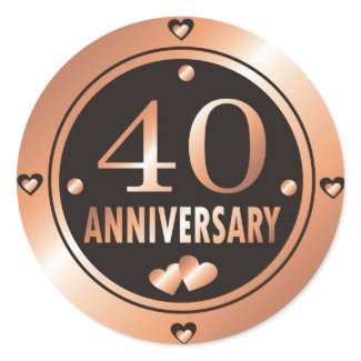 40th Anniversary Stickers sticker