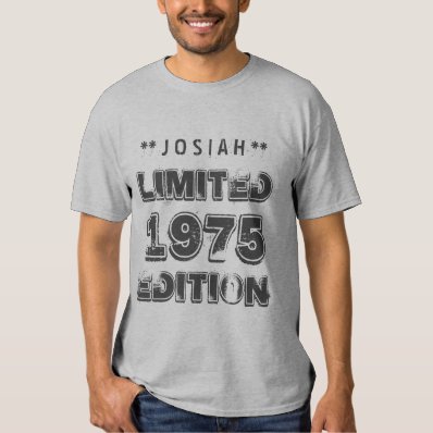 40th Birthday 1975 Limited Edition Custom D04 T Shirt