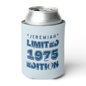40th Birthday 1975 Limited Edition Custom E27 BLUE Can Cooler