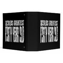 40th Birthday 40 World's Greatest Forty Year Old Vinyl Binders