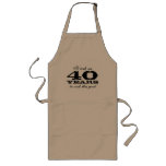 40th Birthday apron for men with cute cooking joke