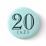 40th Birthday Boosting Button