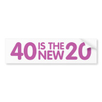 40th Birthday Bumper Stickers