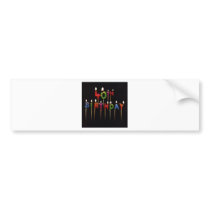 40th Birthday Candles Bumper Stickers