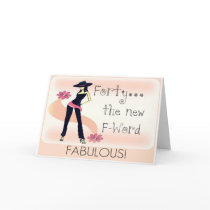 40th Birthday Card for Women by NightSweatsDiva 40th Birthday Card for Women