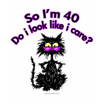 40th Birthday Cat Gifts t-shirts