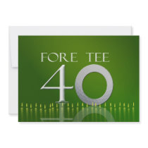 40th Birthday Celebration Invitation - golf invitations