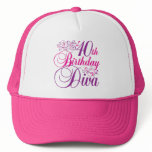 40th Birthday Diva Mesh Hat