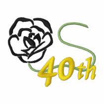 40th Birthday embroidered shirts by ZazzleEmbroidery 40th Birthday embroidered shirts