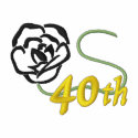 40th Birthday embroidered shirts by ZazzleEmbroidery 40th Birthday embroidered shirts