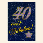 40th birthday for someone Fabulous cards