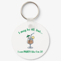 40th Birthday Gag Gift keychains