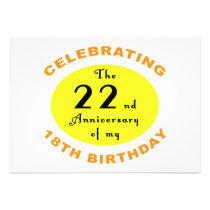 40th Birthday Gag Gift invitations
