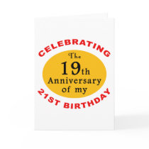 40th Birthday Gag Gifts cards
