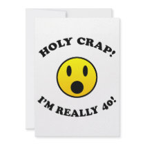 40th Birthday Gag Gifts Personalized Announcement