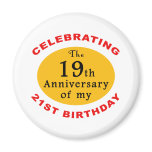 40th Birthday Gag Gifts Refrigerator Magnet