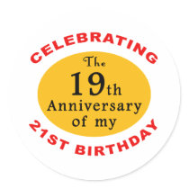 40th Birthday Gag Gifts stickers by birthdaygifts 40th Birthday Gag Gifts stickers