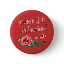 40th Birthday Gifts Button