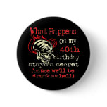 40th Birthday Gifts Button