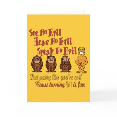 40th Birthday Gifts Greeting Card by DesignsOutOfMind