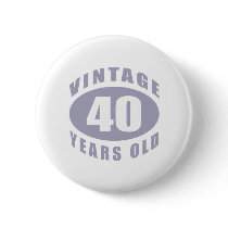 40th Birthday Gifts For Him buttons