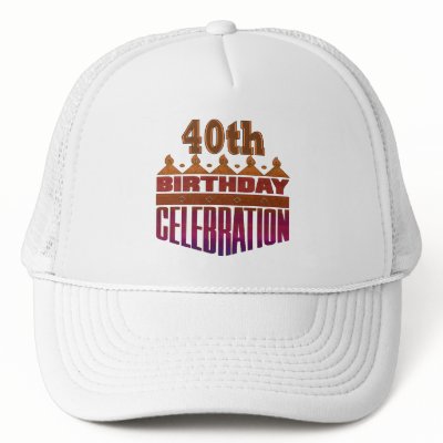 40th Birthday Gifts Hats by birthday_gifts