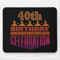 40th Birthday Gifts Mouse Mats