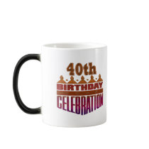 40th Birthday Gifts mugs