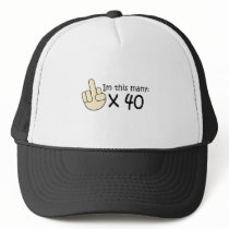 40th Birthday Hats
