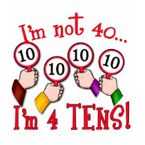 40th Birthday Humor T shirt by BirthdayFun 40th Birthday Humor T shirt