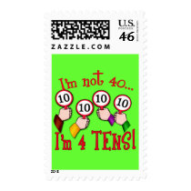 40th Birthday Humor T shirt postage