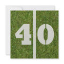 40th Birthday Invitation invitation