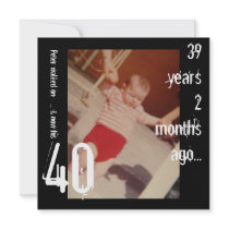 40th Birthday Invitation