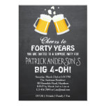 40th Birthday Invitation / Beer 40th Birthday