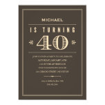 40th Birthday Invitations for Men