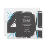 40th Birthday Invite