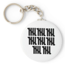 40th birthday key chain