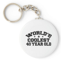 40th Birthday Key Chains
