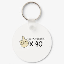 40th Birthday keychains by Eholidayz 40th Birthday keychains