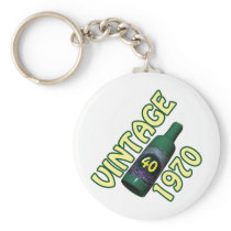 40th Birthday Key Chains