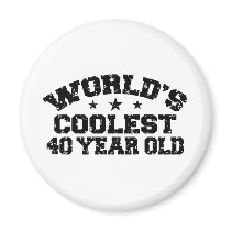 40th Birthday Fridge Magnets