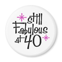 40th Birthday Fridge Magnet